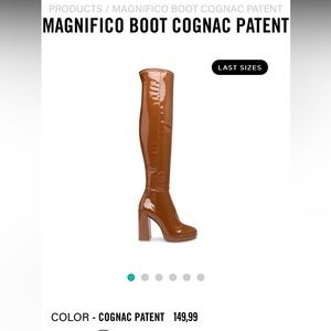 Steve Madden knee high boots. Cognac color. Size 9. SM runs small - fits 8.5